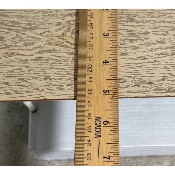 Vintage Marx Little Hostess Dollhouse Wooden Look Plastic Dining Room Table - Picture 12 of 13